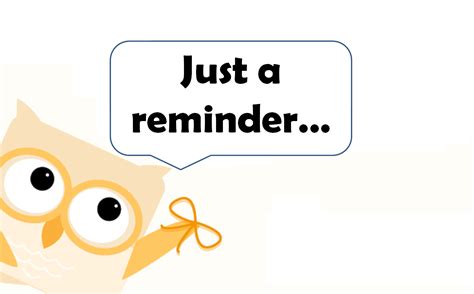 A friendly reminder from .